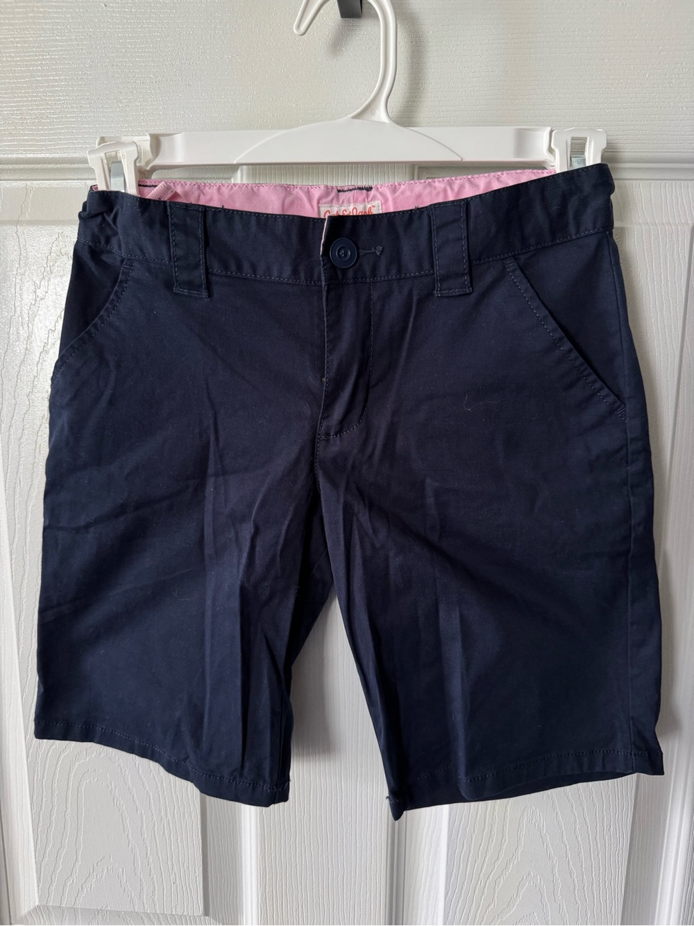 Girls Chino Uniform Navy Shorts